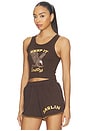 view 2 of 4 Keep It Country Crop Tank in Chocolate