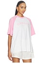 view 2 of 5 Old Skool Raglan Tee in Blush