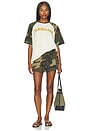 view 5 of 4 Old Skool Raglan Tee in Woodland Camo