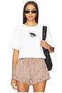 view 1 of 4 Buckin' Bronc Cropped Tee in White