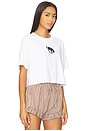 view 2 of 4 Buckin' Bronc Cropped Tee in White