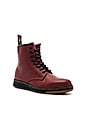 view 2 of 5 Newton 8 Eye Boot in Cherry Red