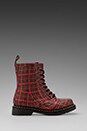 view 1 of 5 Drench 8-Eye Rain Boot in Red Stewart Tartan