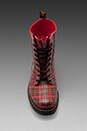 view 3 of 5 Drench 8-Eye Rain Boot in Red Stewart Tartan