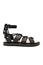 view 1 of 5 Jasmine Ghillie Sandal in Black