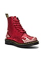 view 2 of 5 1460 Pascal Flame Boot in Pink & Red