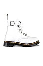 view 1 of 5 1460 Pascal Chain Boot in White