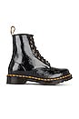 view 1 of 5 1460 DISTRESSED PATENT 부츠 in Black