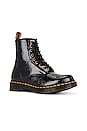 view 2 of 5 1460 DISTRESSED PATENT 부츠 in Black