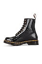 view 5 of 5 1460 DISTRESSED PATENT 부츠 in Black