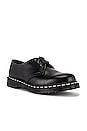 view 2 of 6 1461 White Stitch Shoe in Black