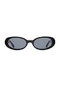 view 1 of 5 Valentina Sunglasses in Black & Grey