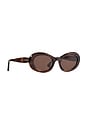 view 2 of 2 Camille Sunglasses in Mottled Brown
