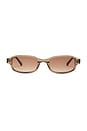 view 1 of 3 Margot Sunglasses in Transparent Olive