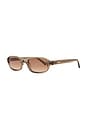 view 2 of 3 Margot Sunglasses in Transparent Olive