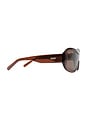 view 3 of 5 Nina Sunglasses in Transparent Rust