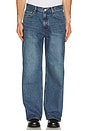 view 3 of 4 Low Rise Wide Jeans in Blue