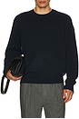 view 3 of 4 Cashmere Crew Neck Sweater in Deep Navy