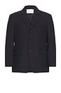 view 1 of 4 Classic 3 Button Wool Blazer in French Navy