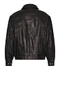 view 2 of 4 Oversized Vintage Leather Blouson in Black