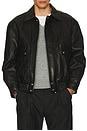 view 3 of 4 Oversized Vintage Leather Blouson in Black