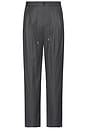 view 1 of 5 Lounge Striped Slacks in Grey Stripe