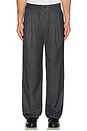 view 4 of 5 Lounge Striped Slacks in Grey Stripe