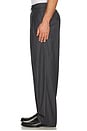 view 5 of 5 Lounge Striped Slacks in Grey Stripe