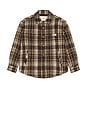 view 1 of 5 Quilted Check Flannel Shirt in Brown Check