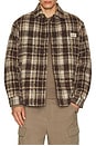 view 4 of 5 Quilted Check Flannel Shirt in Brown Check
