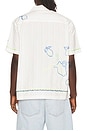 view 2 of 5 Hand Drawing Open Collared Shirt in Lemon Garden