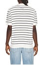 view 2 of 5 Striped Polo in Off White