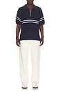 view 3 of 4 Half Zip Polo in Dark Navy