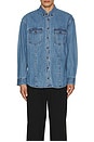 view 3 of 3 Classic Denim Shirt in Classic Blue