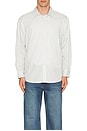 view 4 of 4 Oversized Shirt in Misty Blue Stripe