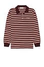 view 1 of 4 Multi Stripe Long Sleeve Tee in Burgundy Stripe