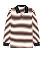 view 1 of 4 Multi Stripe Long Sleeve Tee in Navy Stripe
