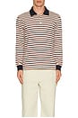view 4 of 4 Multi Stripe Long Sleeve Tee in Navy Stripe