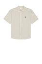 view 1 of 4 Short Sleeve Shirt in Cream Stripe