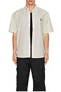 view 4 of 4 Short Sleeve Shirt in Cream Stripe