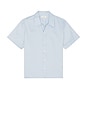 view 1 of 4 Holiday Short Sleeve Shirt in Sky Blue Stripe