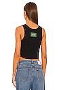 view 3 of 4 Cropped Tank in Black