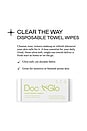view 3 of 4 CLEAR THE WAY DISPOSABLE TOWEL WIPES 60 COUNT フェイスワイプス in 
