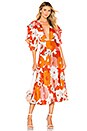 view 1 of 3 Bernadette Dress in Lorem Orange