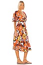 view 2 of 3 Mor Dress in Orange Brown Flower