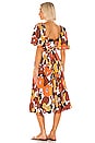 view 3 of 3 Mor Dress in Orange Brown Flower