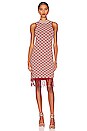 view 1 of 3 Yani Midi Dress in Red & Cream