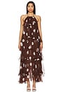 view 1 of 3 Gila Dress in Dots Brown