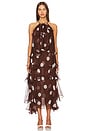 view 1 of 3 Gila Dress in Dots Brown