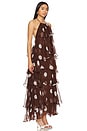 view 2 of 3 Gila Dress in Dots Brown